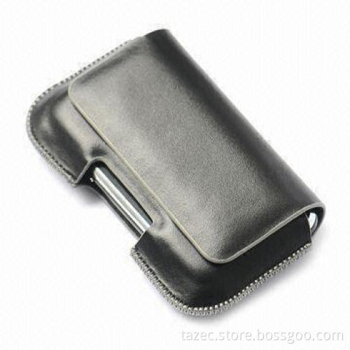 Cellphone Pouch for iPhone, Made of PU or Leather Material, with Hook-and-loop Fastener Closure
